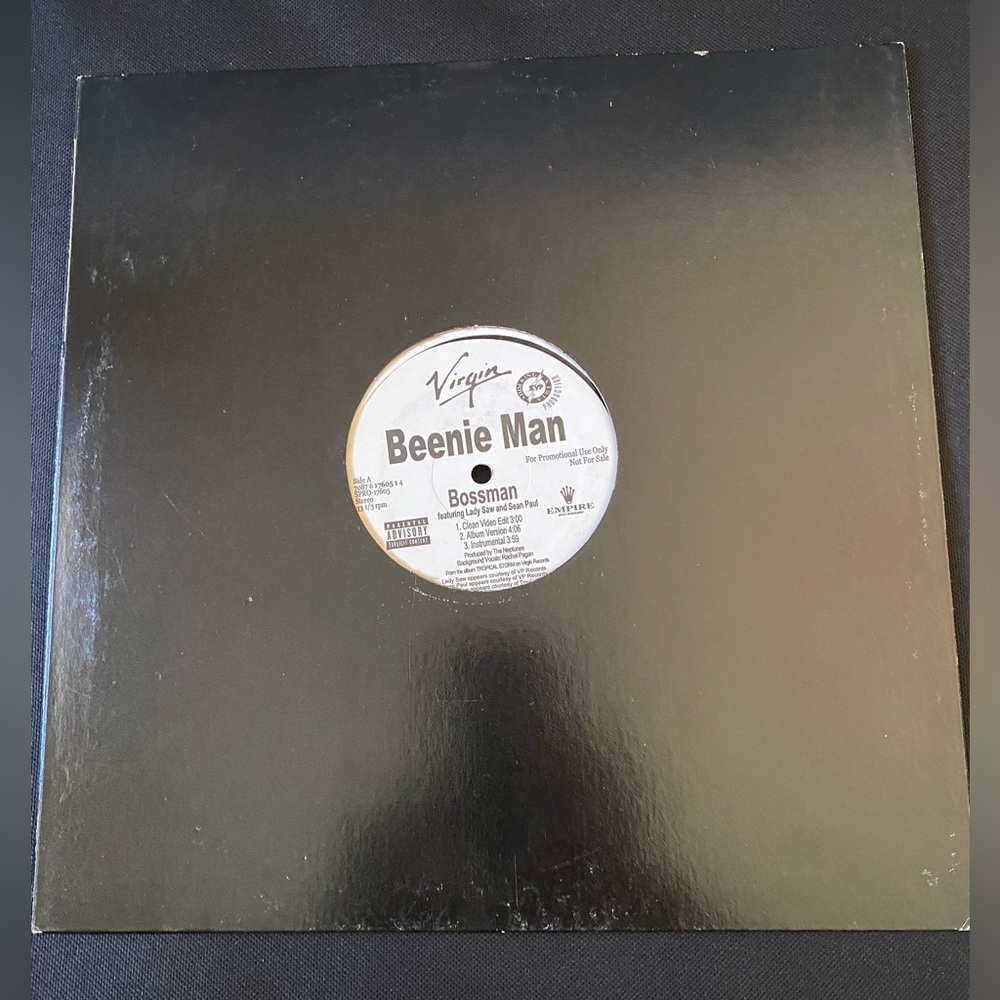 Vintage Beenie Man 12 inch vinyl record dancehall reggae Bob Marley Shabba ranks